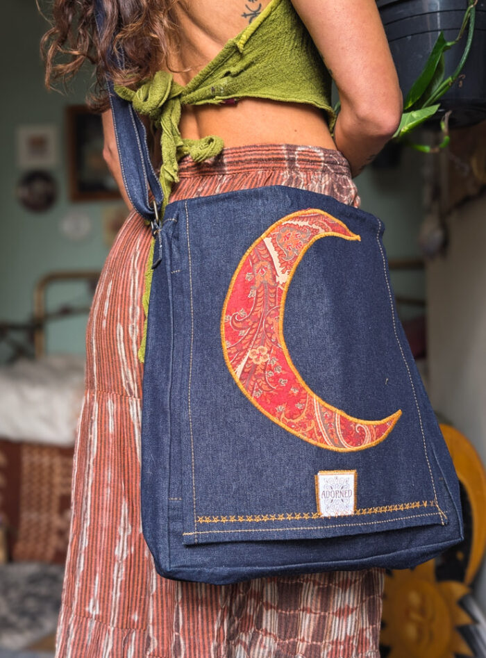 Upcycled Moon Bag - Image 5