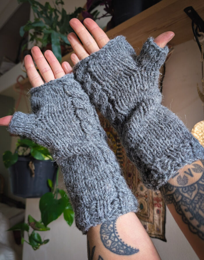 Grey Mushroom Handwarmers - Image 3
