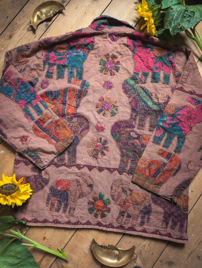 Vintage Elephant Patchwork Jacket - Image 2