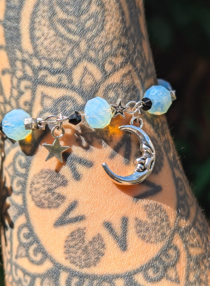 Silver & Opalite Celestial Bracelet