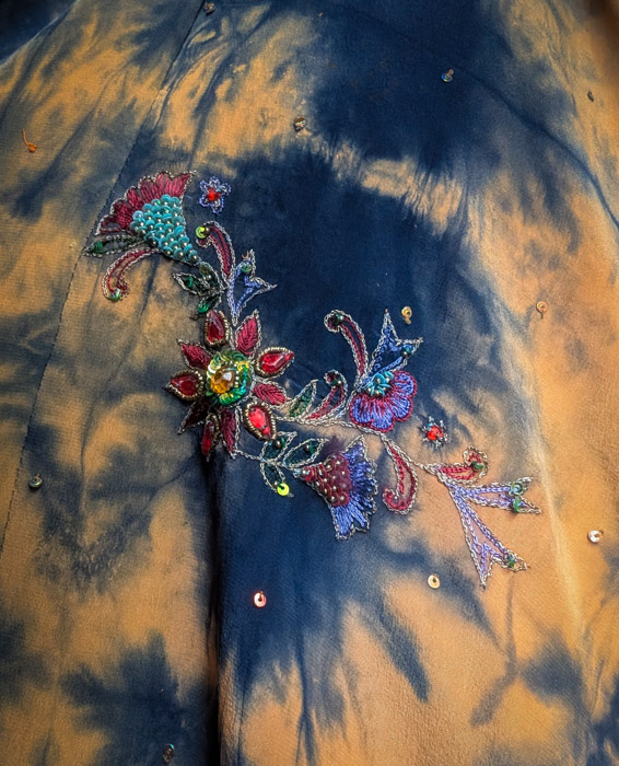 Silk Tie Dye Summer Dress - Image 2
