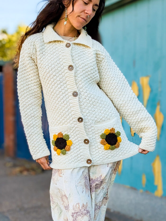 Pachamama Sunflower Cardigan - Image 6