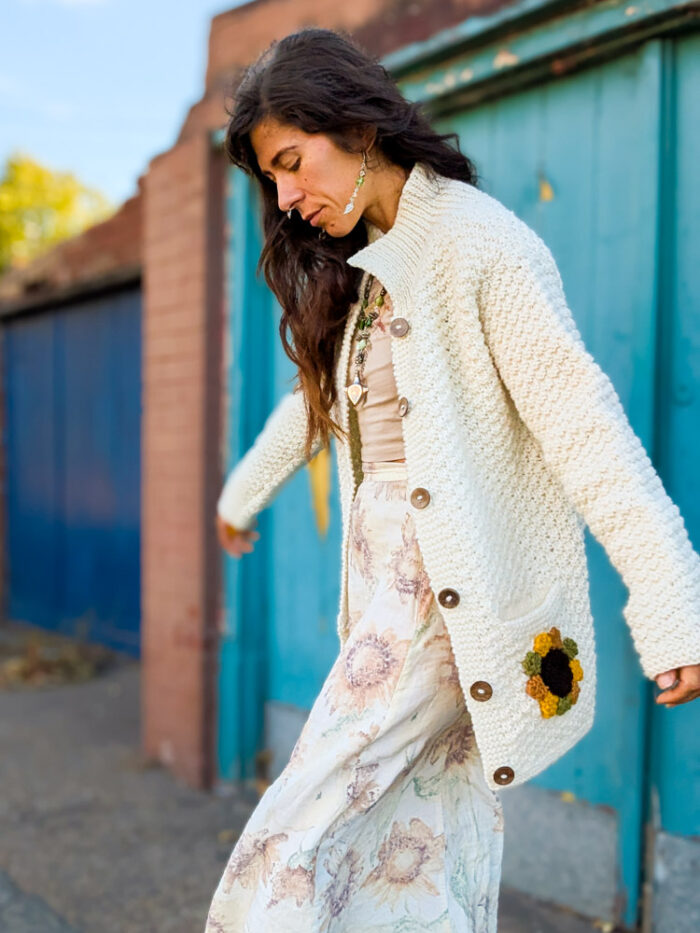 Pachamama Sunflower Cardigan - Image 8
