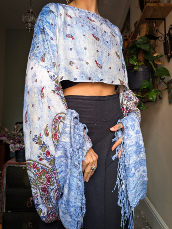 Upcycled Paisley Oversize Top - Image 3