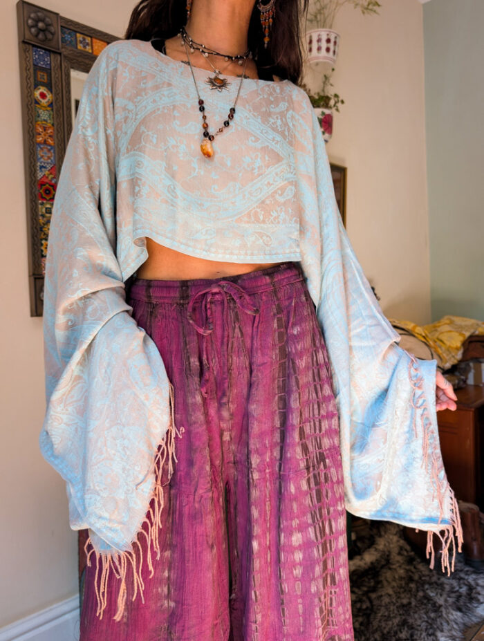 Upcycled Pale Blue Fairy Top - Image 4