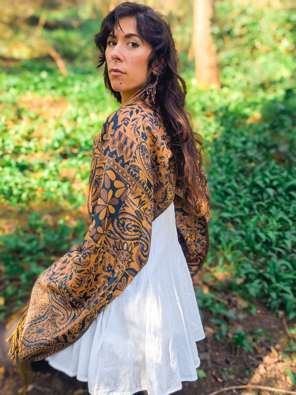 Upcycled Orange & Blue Oversize Top - Image 4