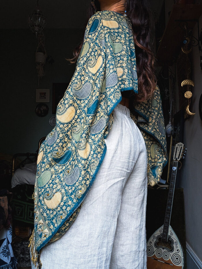 Upcycled Teal Paisley Fairy Top - Image 5