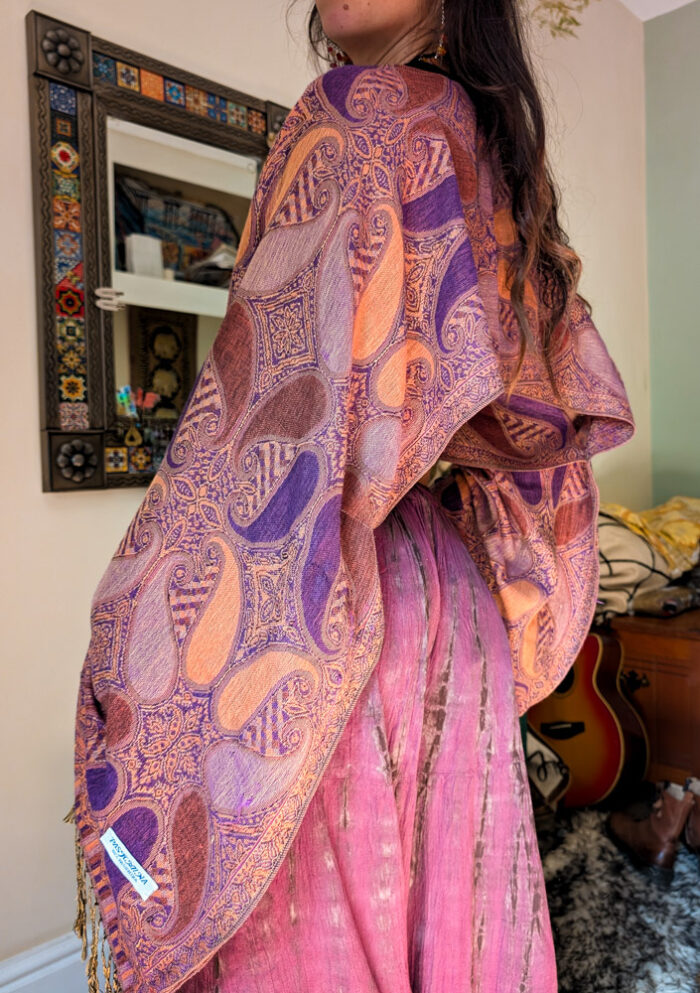 Upcycled Purple Paisley Fairy Top - Image 2