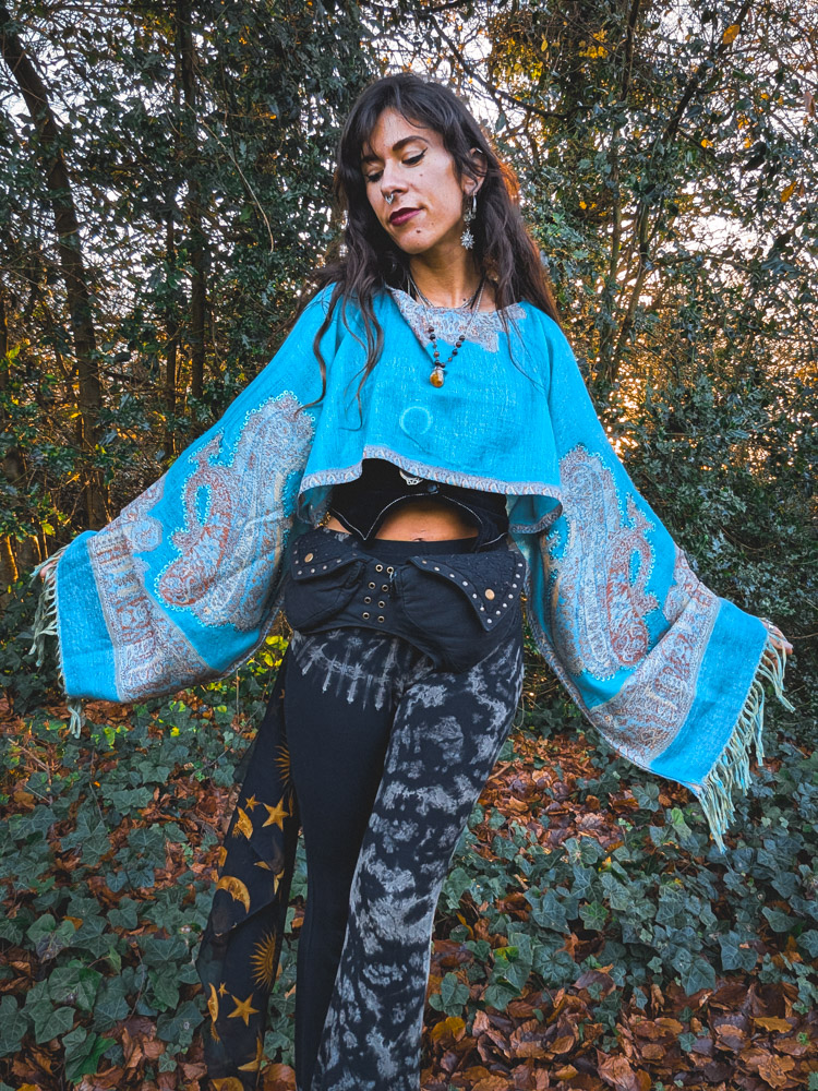 Upcycled Turquoise Oversized Top - Image 5