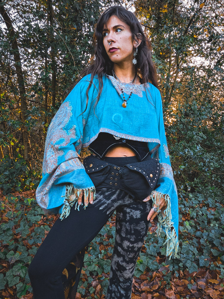 Upcycled Turquoise Oversized Top - Image 6