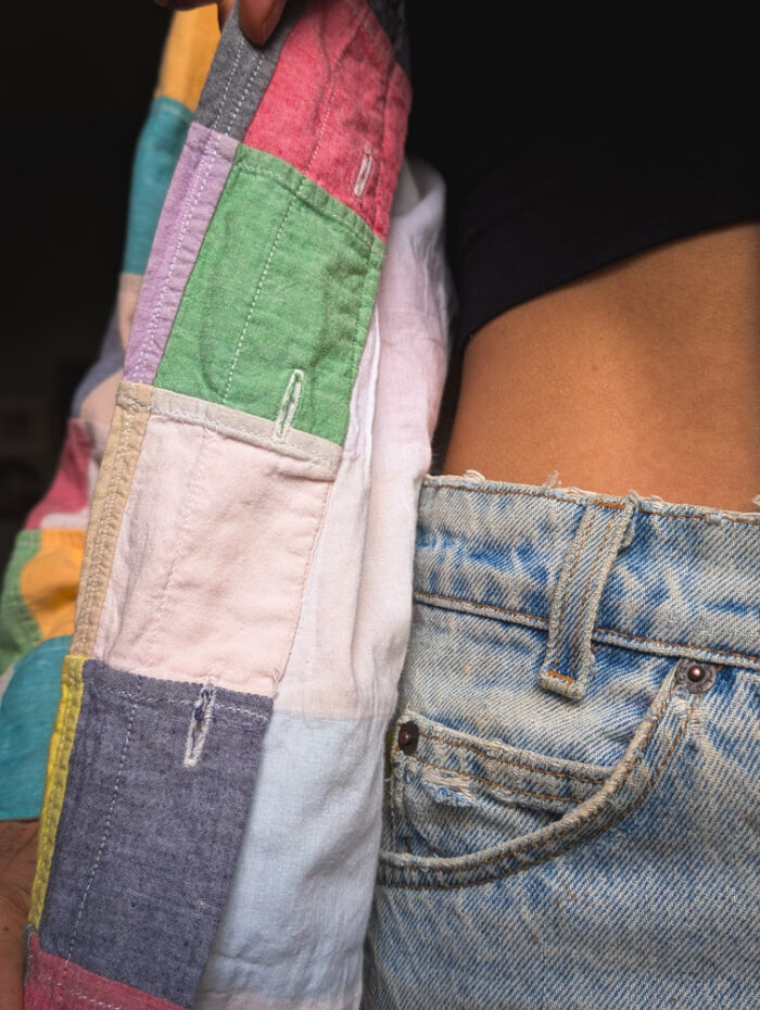 Vintage Pastel Rainbow Jacket - Image 4