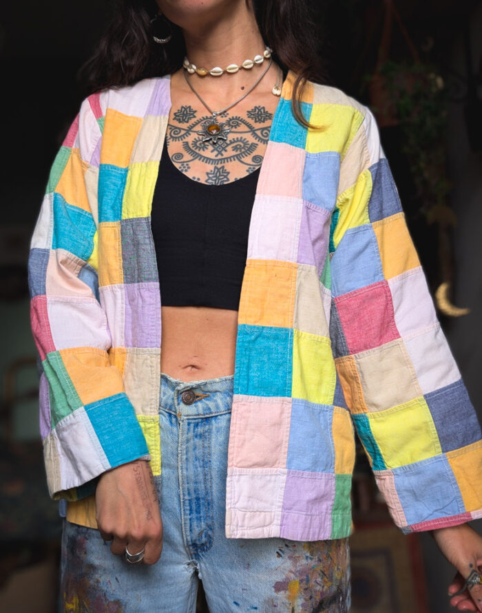 Vintage Pastel Rainbow Jacket - Image 7