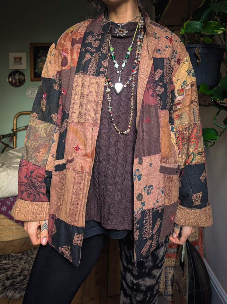 Vintage Indian Patchwork Jacket - Image 6