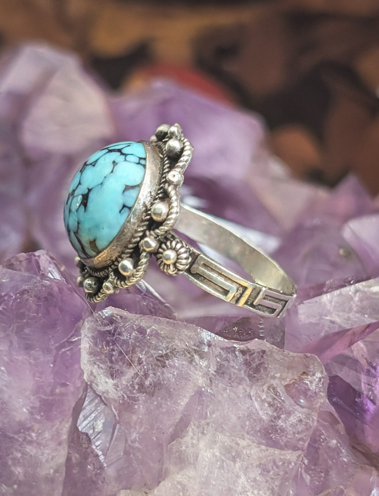 925 Silver & Peking Glass Ring - Image 5