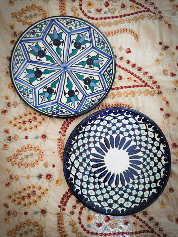 Preloved Pair of Painted Plates