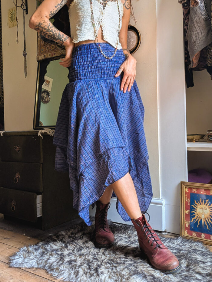 Purple Hanky Hem 2-in-1 Dress / Skirt - Image 3