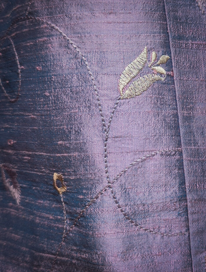 Vintage Lilac Embroidered Jacket - Image 4