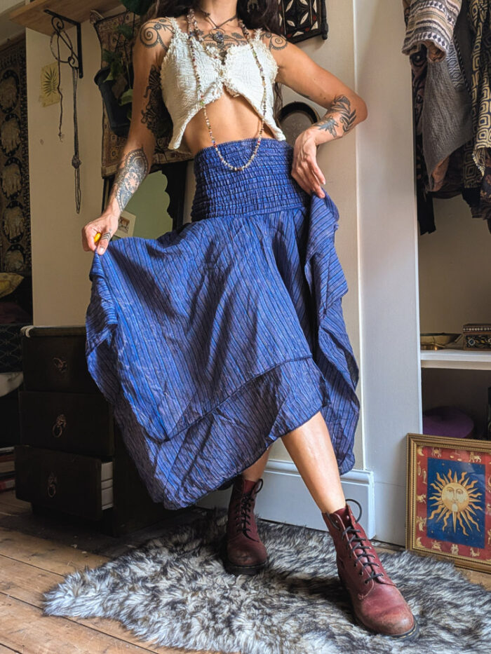 Purple Hanky Hem 2-in-1 Dress / Skirt - Image 4