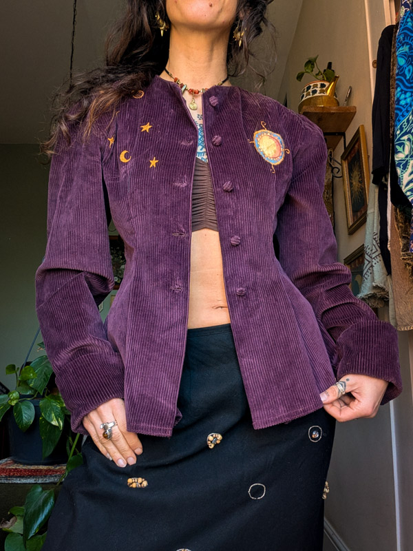 Reworked Celestial Corduroy Jacket - Image 4