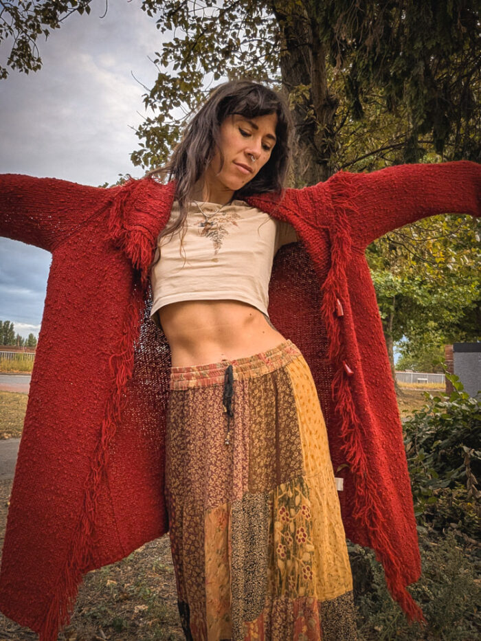 Earthy Patchwork Skirt - Image 3