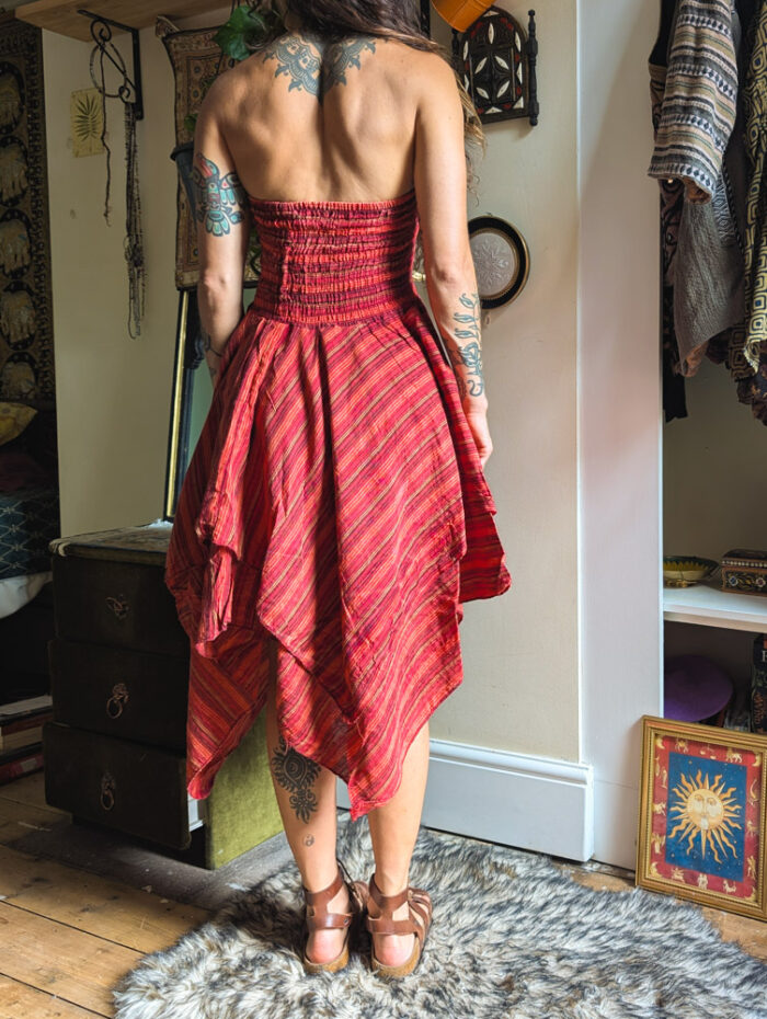 Red Hanky Hem 2-in-1 Dress / Skirt - Image 6