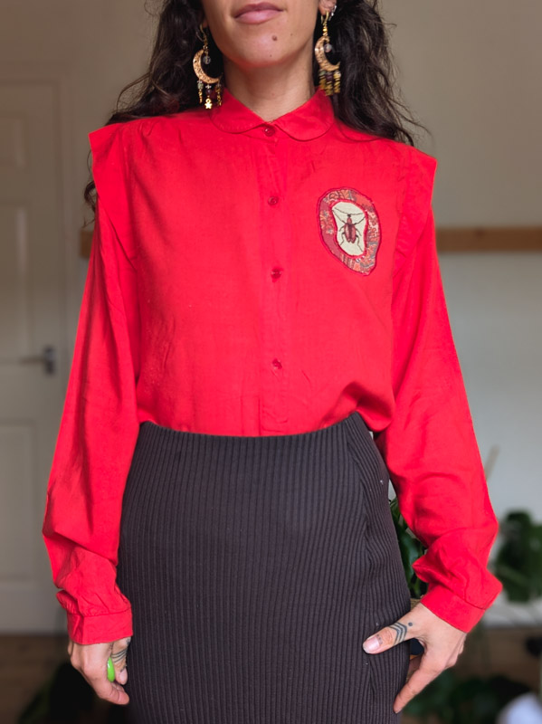 Red Bug Patch Shirt