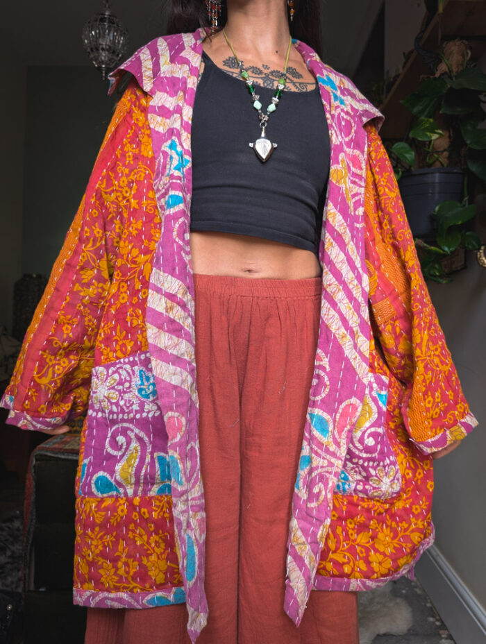 Reversible Kantha Stitch Jacket - Image 7