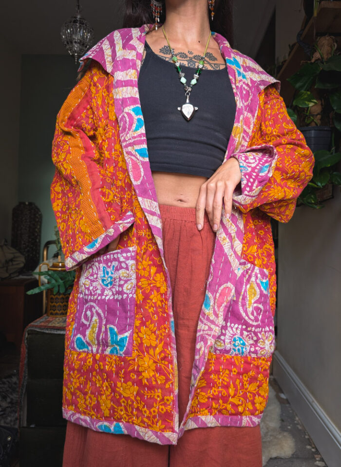 Reversible Kantha Stitch Jacket