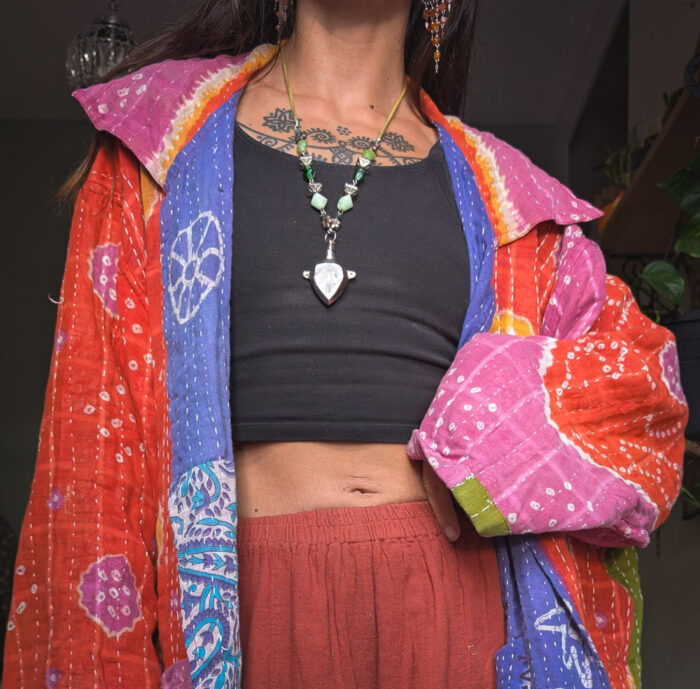 Reversible Kantha Stitch Jacket - Image 3