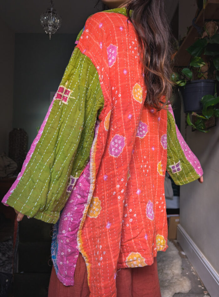 Reversible Kantha Stitch Jacket - Image 5