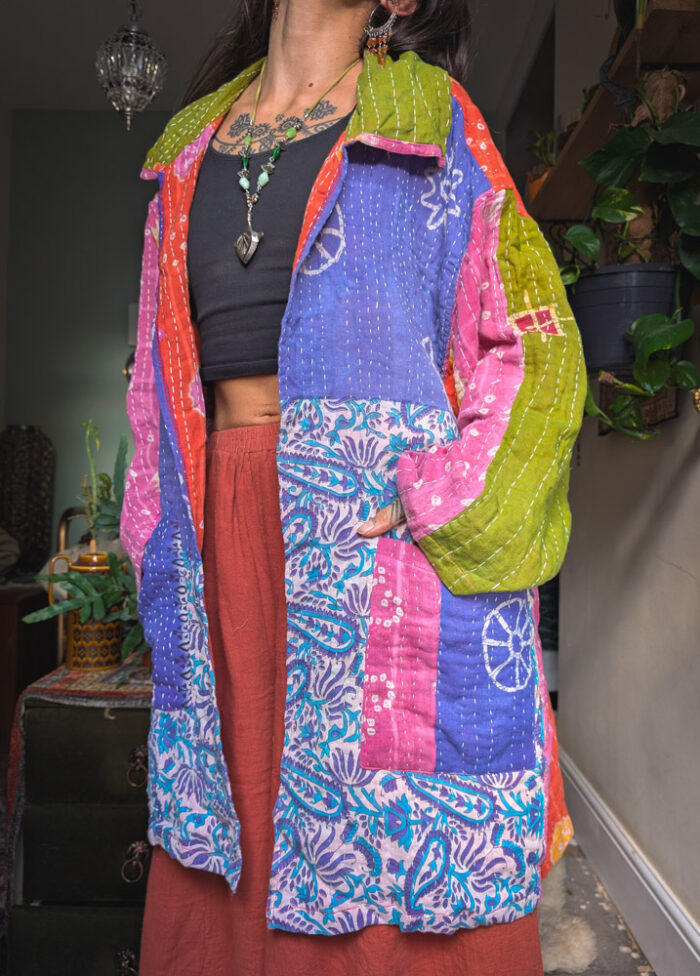 Reversible Kantha Stitch Jacket - Image 6
