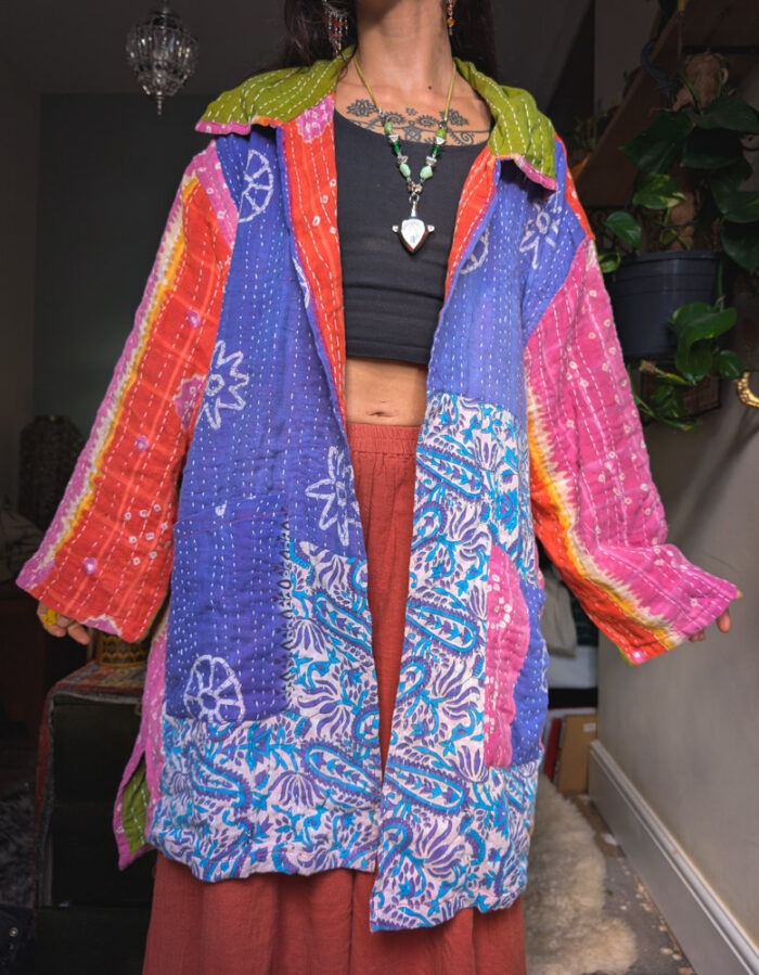 Reversible Kantha Stitch Jacket