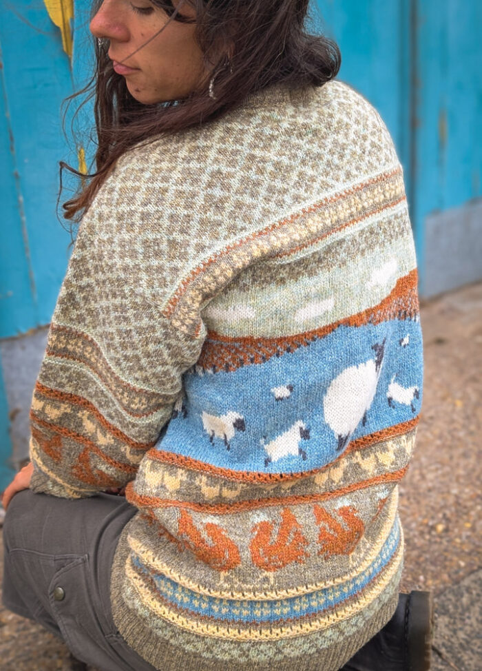 Vintage Farmyard Wool Jumper - Image 2