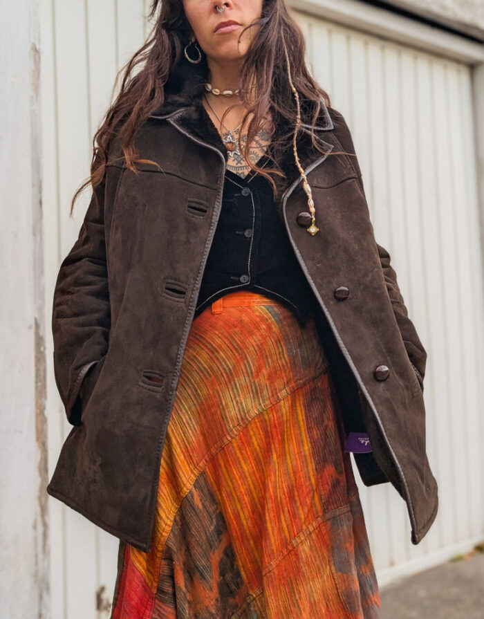Vintage Suede Sheepskin Jacket