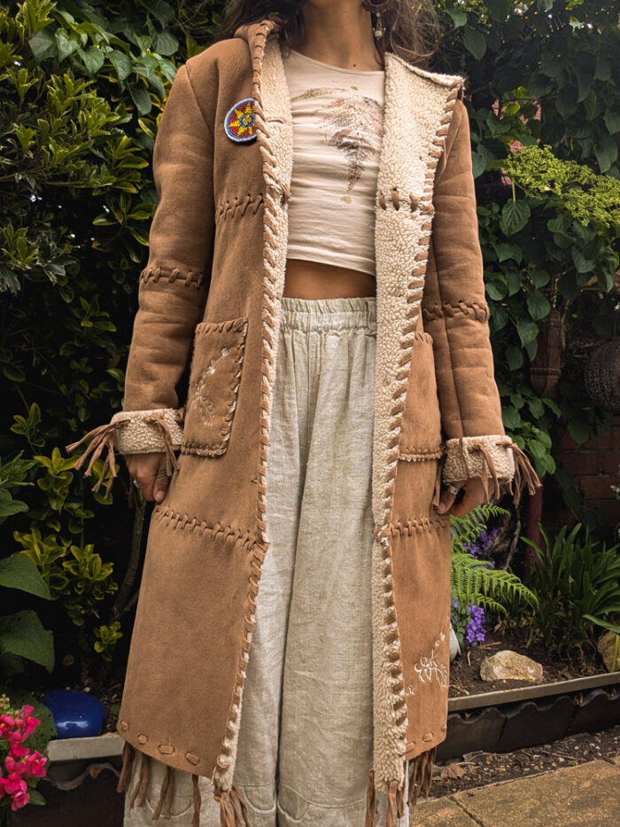 Reworked Faux-Suede Penny Lane Coat - Image 7