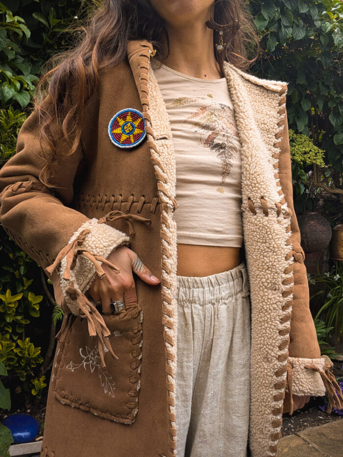 Reworked Faux-Suede Penny Lane Coat - Image 8