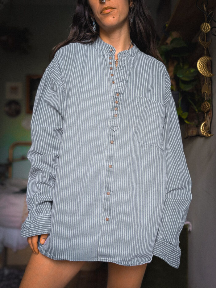 Vintage Pinstriped Unisex Shirt