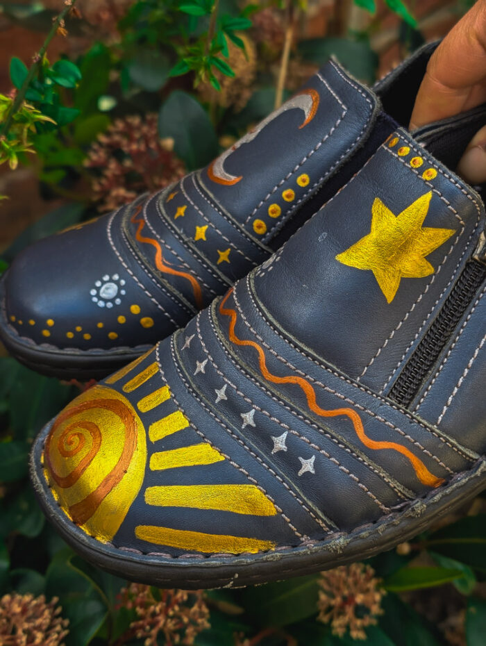 Handpainted Celestial Shoes - Image 5