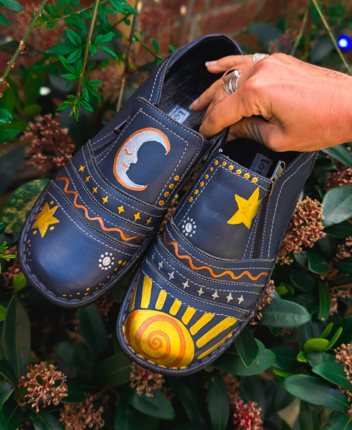 Handpainted Celestial Shoes