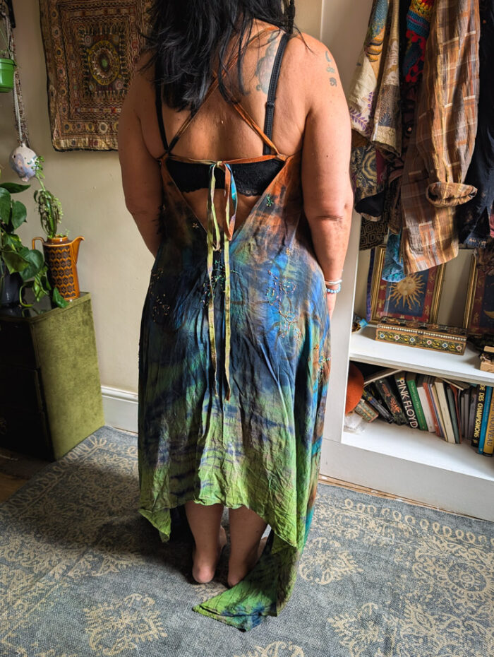 Tie Dye Silk Maxi Dress - Image 2