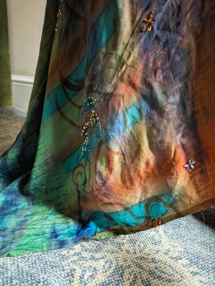 Tie Dye Silk Maxi Dress - Image 5