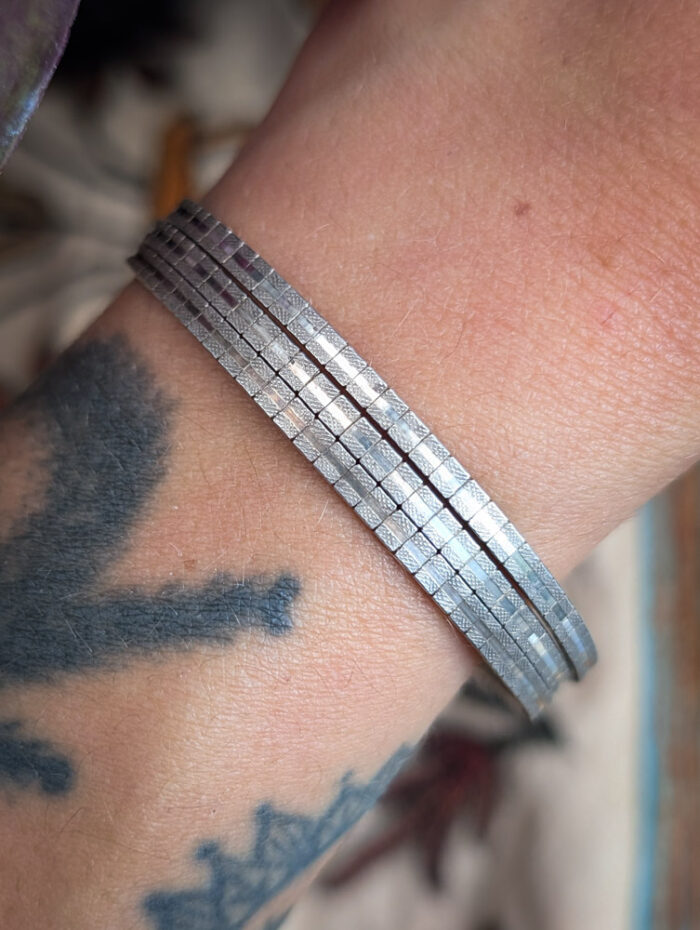 Vintage 925 Silver Multi-Strand Bracelet - Image 3