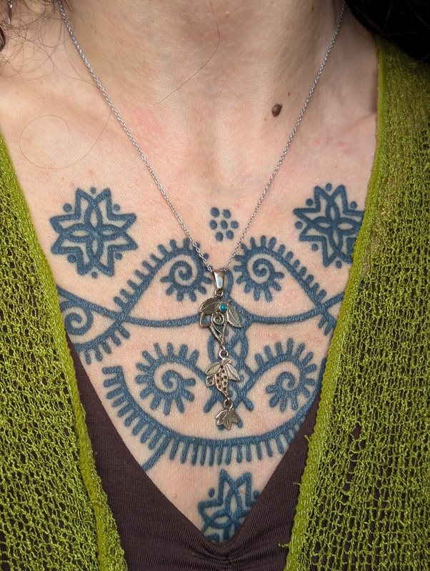 Vintage Silver Leaf Necklace - Image 2