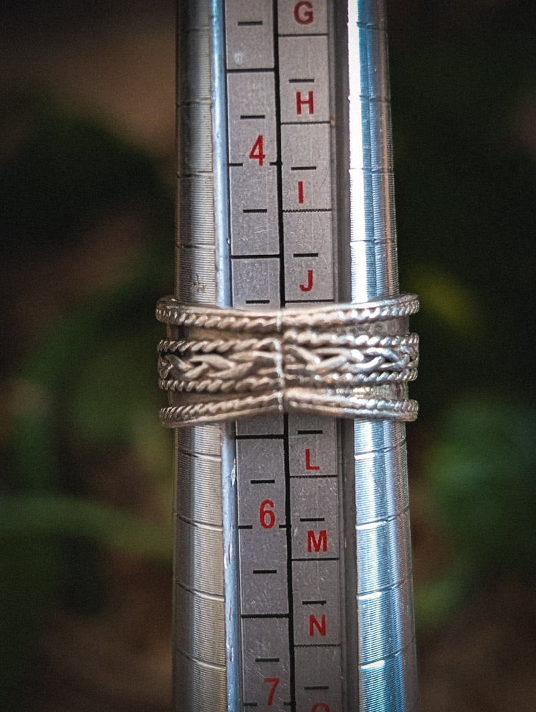 Preloved Silver Rope Ring - Image 2