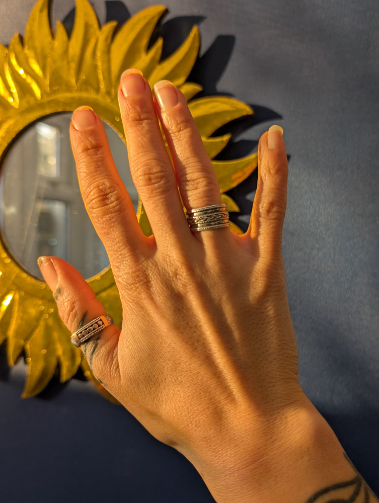 Preloved Silver Rope Ring - Image 3