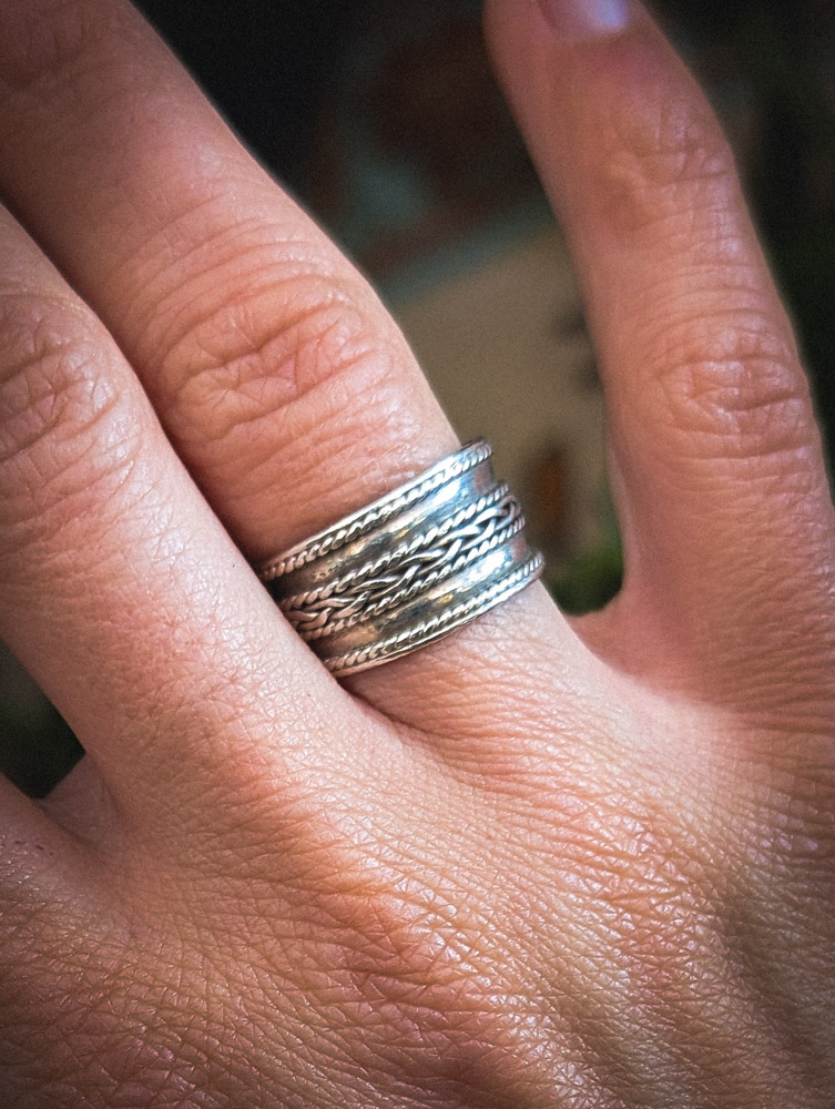 Preloved Silver Rope Ring - Image 4