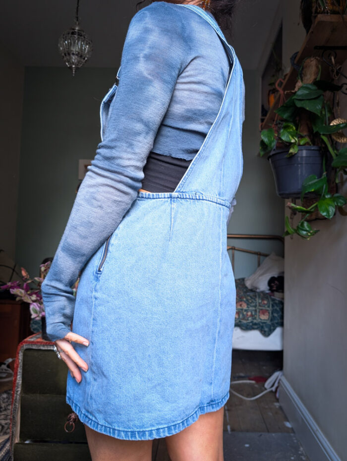 Reworked Forest Fairy Denim Dress - Image 3