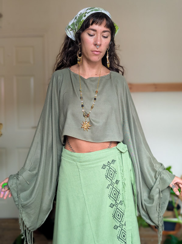 Soft Green Oversize Top