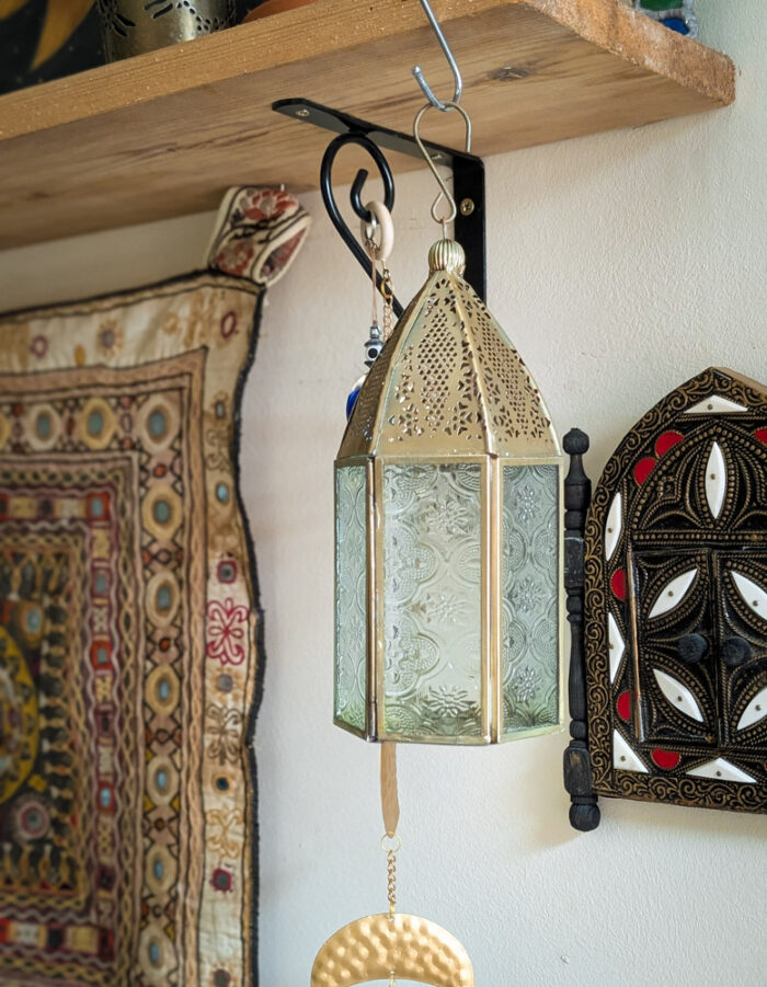 Medium Brass Standing Lantern - Image 3