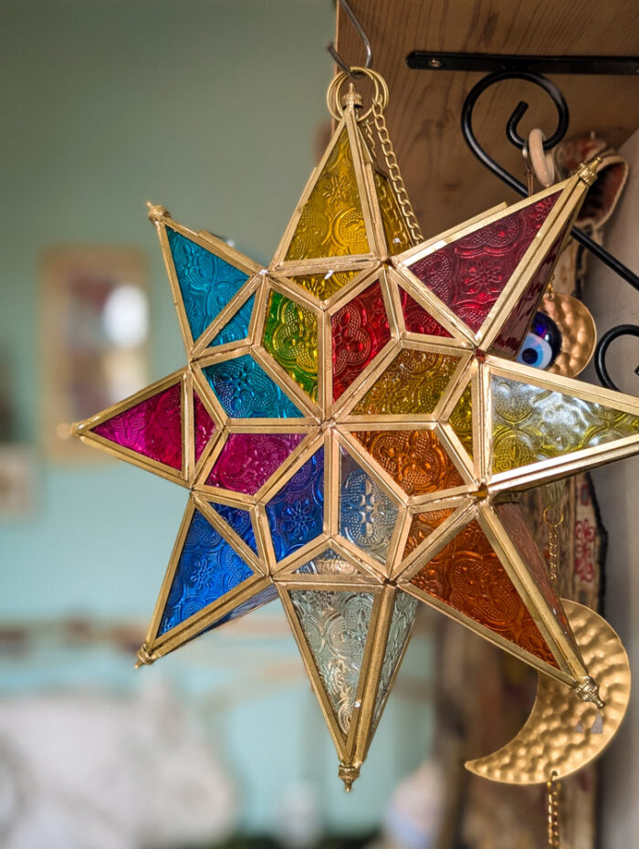 Large Rainbow Star Tealight Lantern - Image 5